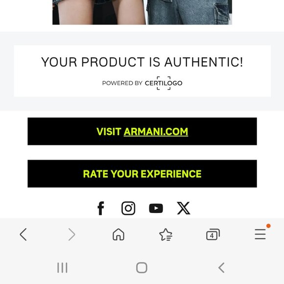 Armani Exchange Black/Logo Track Jacket Women's Small - Picture 10 of 10